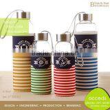 Transparent Borosilicat Glass 16Oz Juice Bottle thumbnail-6