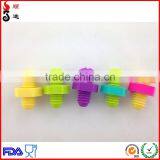 Wholesales High Quality FDA /LFGB Approved Food Grade Customized Silicone Wine Bottle Stoppers thumbnail-4