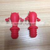 Cute Pattern Design 100% Food Grade Silicone Wine Bottle Stopper thumbnail-1