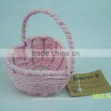 Handmade Woven Heart-shaped Storage Basket thumbnail-2