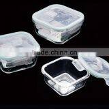 Pyrex Container With Airtight Lid,Square Shape, 520ml thumbnail-1