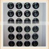 Black i Logo Decal Custom Epoxy Sticker High Quality Label 1000pcs/lot thumbnail-1