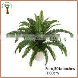 Artificial Fern Bush With 30 Leaves in 60cm High thumbnail-1