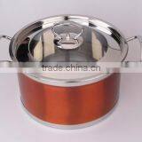 Colorful Stainless Steel Induction Bottom Soup Pot Cooking Pot Set thumbnail-3