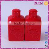 Ceramic Red Salt and Pepper Shaker Wedding Favors thumbnail-3