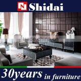 Black Tempered Glass Coffee Table, TV Cabinet thumbnail-1