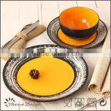 18pcs Antique Glazed Dinner Set Ceramic