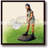 Bronze Kids on Monkey Bars Statue for Home Decoration thumbnail-1