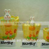 Ceramic Flower Pot With Bobble Animal Head thumbnail-1