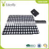 Durable in Use Plaid Printed Waterproof Beach Blanket thumbnail-2