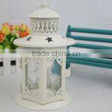 Outdoor Decorative House Style OEM Metal Lantern Candle Holders thumbnail-2