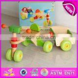 Comfortable Safe Wooden Tricycle for Kids,High Quality Solid Wood Toy Kids Wooden Tricycle for Sale W16A020 thumbnail-1