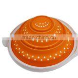 Multi-purpose Silicone Collapsible Colander , Drain Strainer , Folding Strainer thumbnail-5