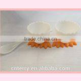 New Style 4 Egg Cups and Spoons Set thumbnail-1