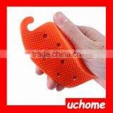 UCHOME Wholesale Multifunctional Silicone Fruit Scrubber Soft Vegetable Brush Vegtable Cleaning Wash Brush thumbnail-5