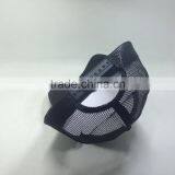 Black Trucker Hat With Printed Logo Custom Mesh Cap thumbnail-4