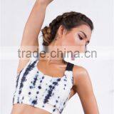 Wholesale Women Sport Bra White Tie Dye Sport Bra For Women HSB6995 thumbnail-6