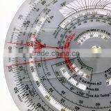 CYA Brand Plastic Round Flight Calculation Wheel Aviation Plotter for Pilot Training One Pcs per Leather Bag Packing #E6B-Circ thumbnail-5
