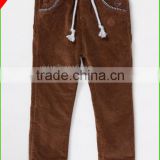 Baby Boy's autumn &winter apparel casual corduroy pants in solid color woven pants for kids