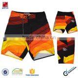 Orange Color 150g Meach Microfiber Men's Casual Board Shorts thumbnail-1