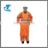 Dacron and PVC Coating Rain Gear With Reflective Tape thumbnail-1