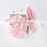 5pcs/lot Toddler Girls Rompers Princess Cotton Mesh Princess Long Sleeve Jumpsuit Infant Girl Romper Clothes thumbnail-5