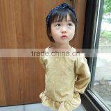 1-6 Years Wholesale 2017 Autumn Cotton Full Sleeves Dot Lotus Leaf Girls Blouses (pick Size Color) thumbnail-4