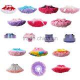 S32466W Princess Kids Girls Tulle Party Ballet Dancewear Short Cake Tutu Skirt thumbnail-2