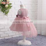 China Supplier Custom Pink Flower Girl Dress for 4 Years Girl thumbnail-3