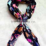 EY0017A Best Sale Colorful Printing Friendly Polyester Elephant Print Scarf thumbnail-1