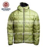 Man 100% Nylon Goose Ultralight Down Jacket With Hood
