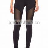 Hot Selling Custom Design Women Colorful Mesh Insert Yoga Pants/sheer Mesh Yoga Leggings thumbnail-5