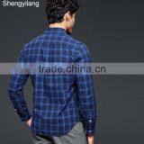 Wholesale Cheap Price High Quality Man Fashion Plaid Shirt 2016 China Manufacturers thumbnail-2