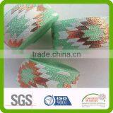 Oeko-tex100 Factory Foldover Fabric Foil Print Elastic Band thumbnail-1