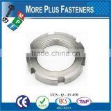 Made in Taiwan Hook Spanner Metric Fine Nylon Insert Round Type Black Phosphate Slotted Steel Round Spanner Nut thumbnail-6