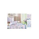 Decorative OEM Printed Queen Size Complete Cotton Bed Sheet Sets thumbnail-1
