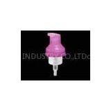 Pink PP Plastic Fine Manual Aerosol Foaming Soap Pump For Cosmetic PE / PET Bottle thumbnail-1