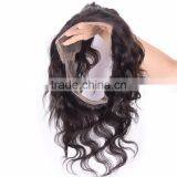 New Style 360 Lace Band Frontal 22*4 Brazilian Virgin Hair Human Hair Lace Band Frontal Closure Bleached Konts thumbnail-6