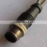 M12 Male Molding Type Straight Waterproof Connector