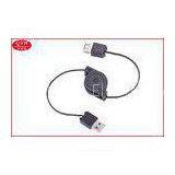 Durable Male To Female USB 2.0 Retractable Charging Cable 80CM thumbnail-1