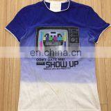 100% Cotton Customized Brand Men's Knitted Long Sleeve V-neck Tie-dyed Technics T-shirt thumbnail-5