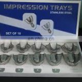 Perforated Stainless Steel Impression Trays/High quality Dental Impression Tray Set(PayPal Accept