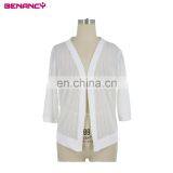 Stripe Jacquard Lace Woman Short Cardigan Bolero