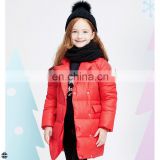 T-GC012 Children Formal Winter Long Red Coat Wild Down Jacket