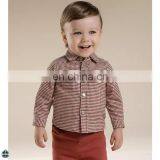 T-BSS005 Boy Cufflink Stylish Flannel French Style Shirts thumbnail-1