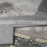 black granite pool coping bullnosed