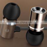 2017 Gray Flat Super Heavy Bass Cable Metal Earbuds With Mic for Iphone Samsung thumbnail-6