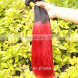 Ombre Brazilian Virgin Hair Straight Burgundy Brazilian Hair Weave Bundles thumbnail-2