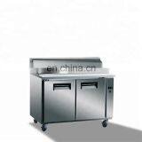 Stainless Steel Pizza Prep Fridge Table With Refrigerated Top Cover