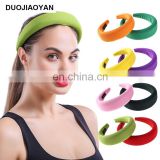 Hotsale women Hair Accessories Hair hoop 30 Colors velvet sponge headband